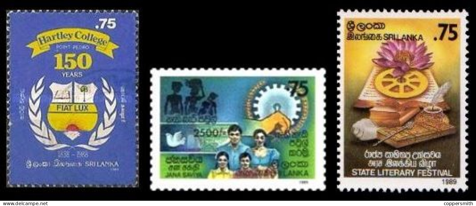 (0289+292+297) Sri Lanka  1989 / 3 Values / Read  ** / Mnh Michel 865+868+877 - Sri Lanka (Ceylon) (1948-...)