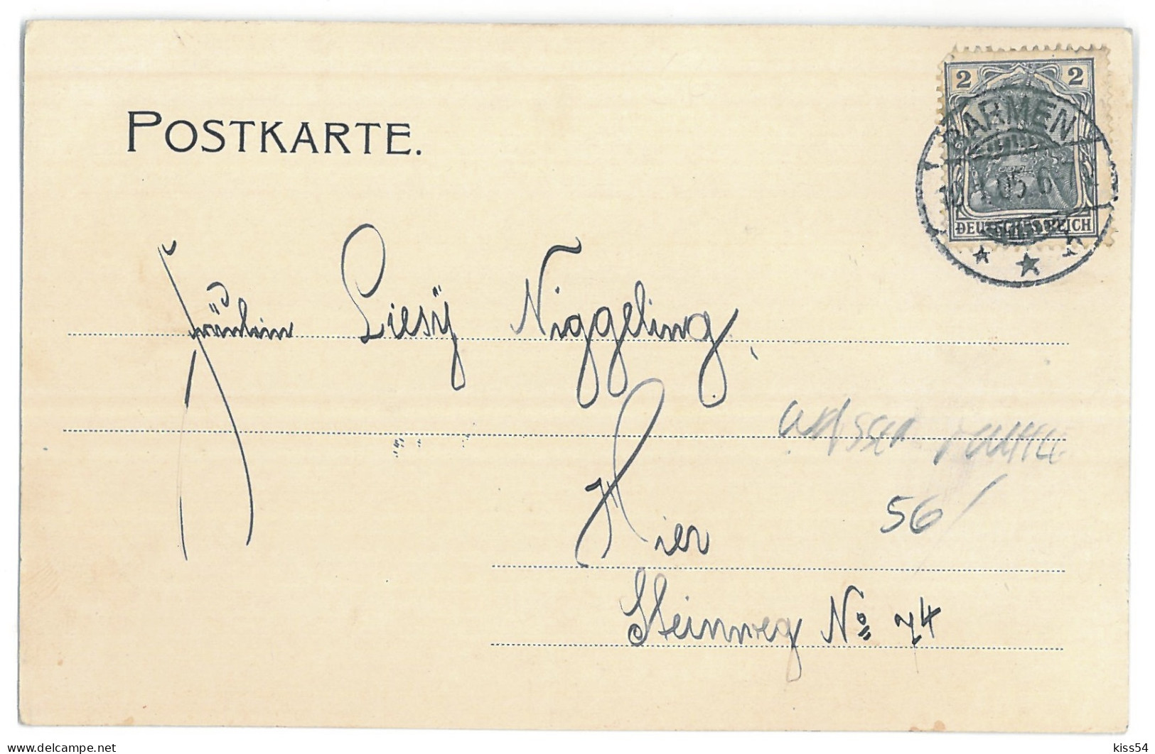 GER 18 - 13792 BARMEN-RITTERSCHAUSEN, Water Mill - Old Postcard - Used - 1905 - Wuppertal