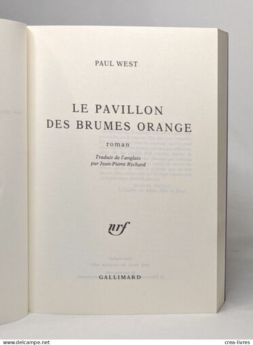 Le Pavillon Des Brumes Orange - Sonstige & Ohne Zuordnung