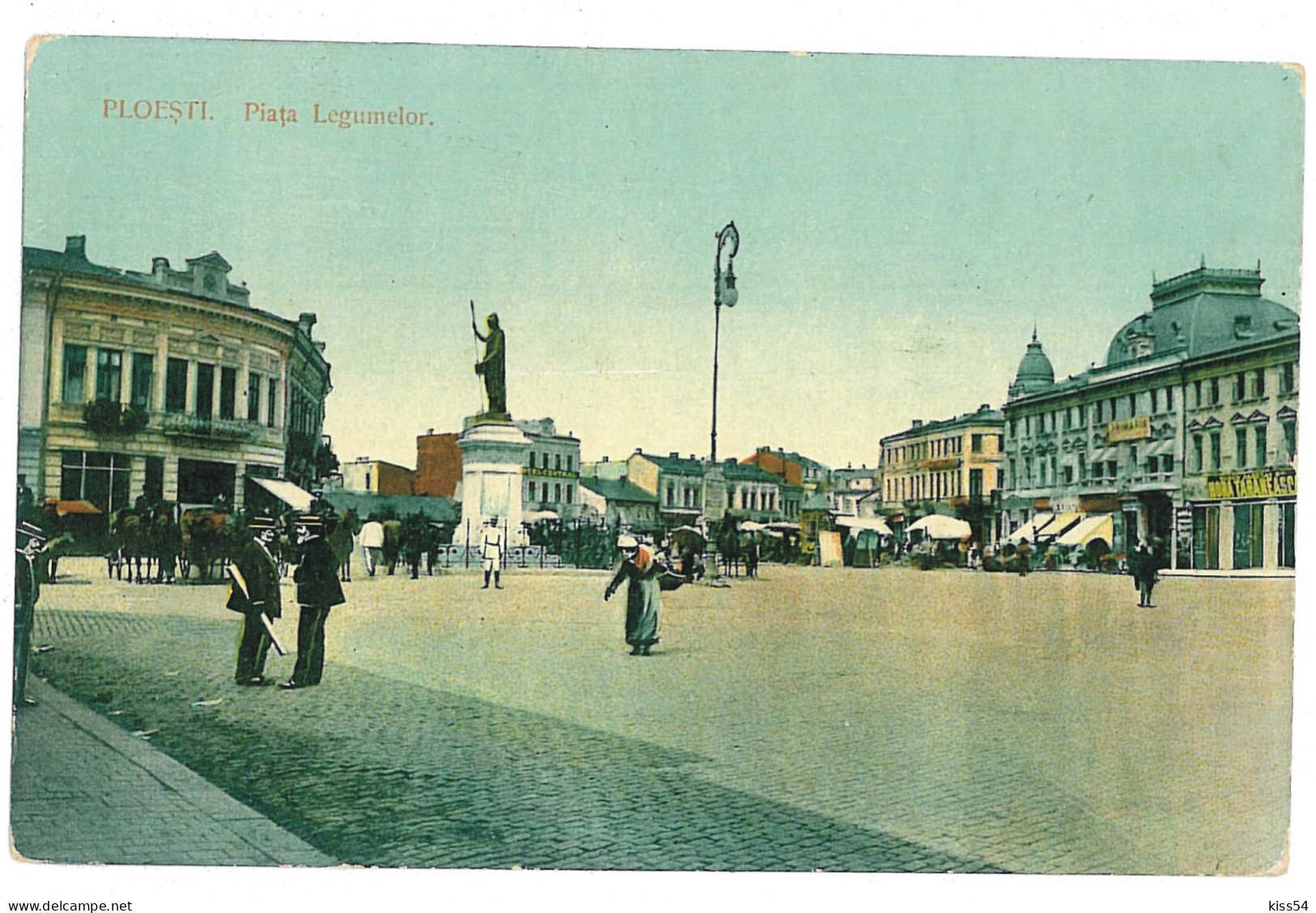 RO 84 - 11493 PLOIESTI, Market, Romania - Old Postcard - Used - 1908 - Rumänien