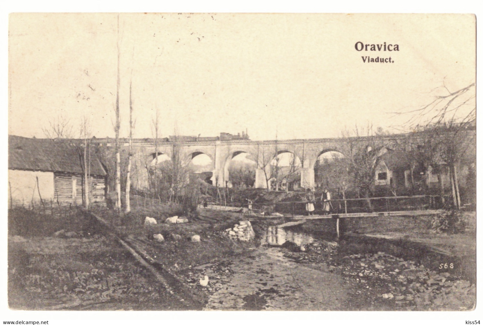 RO 84 - 16756 ORAVITA, Caras, Train On The Bridge, Romania - Old Postcard - Used - 1908 - Romania