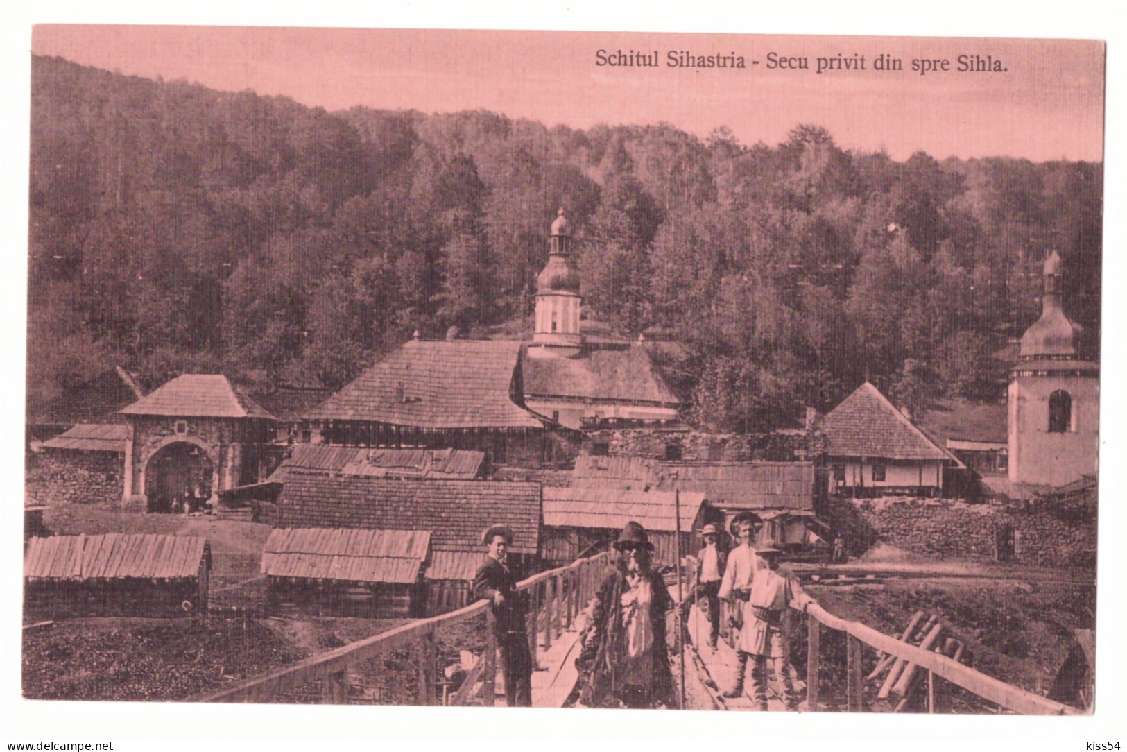 RO 84 - 16707 Schitul SIHASTRIA, Neamt, Ethnic On The Bridge, Romania - Old Postcard - Unused - Rumänien