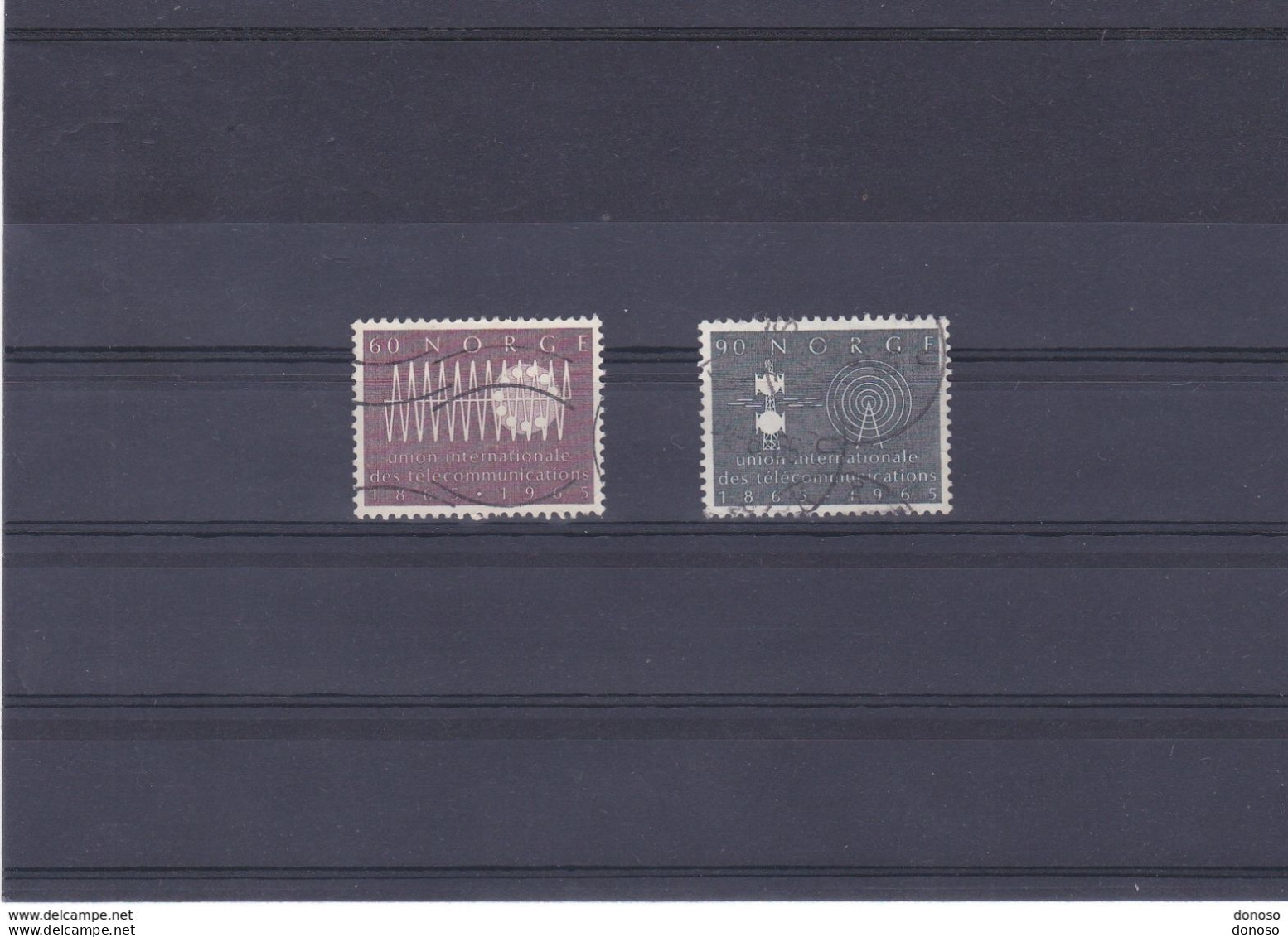 NORVEGE 1965 UIT Yvert 480-481 Oblitéré, Used Cote : 2 Euros - Oblitérés