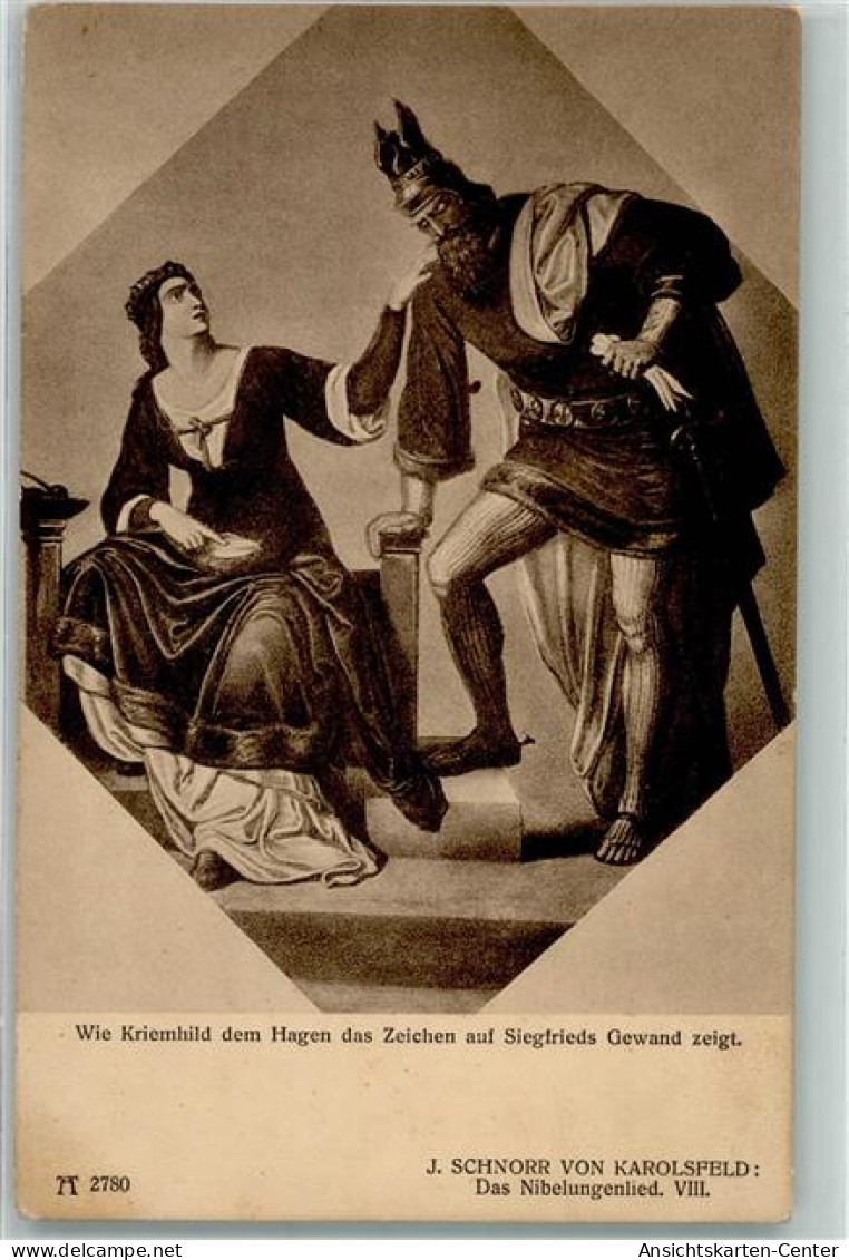 39171205 - Verlag Ackermann Serie 269  J. Schnorr Von Karolsfeld  Serie  Nibelungenlied VIII - Fairy Tales, Popular Stories & Legends