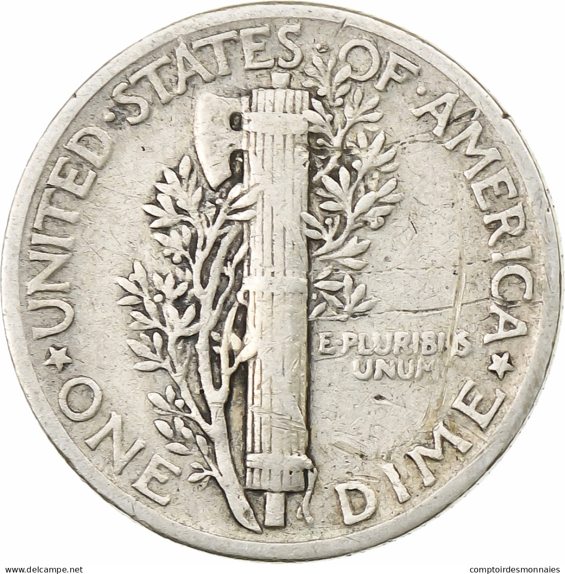 États-Unis, Dime, Mercury Dime, 1941, Philadelphie, Argent, TTB, KM:140 - 1916-1945: Mercury (Mercurio)