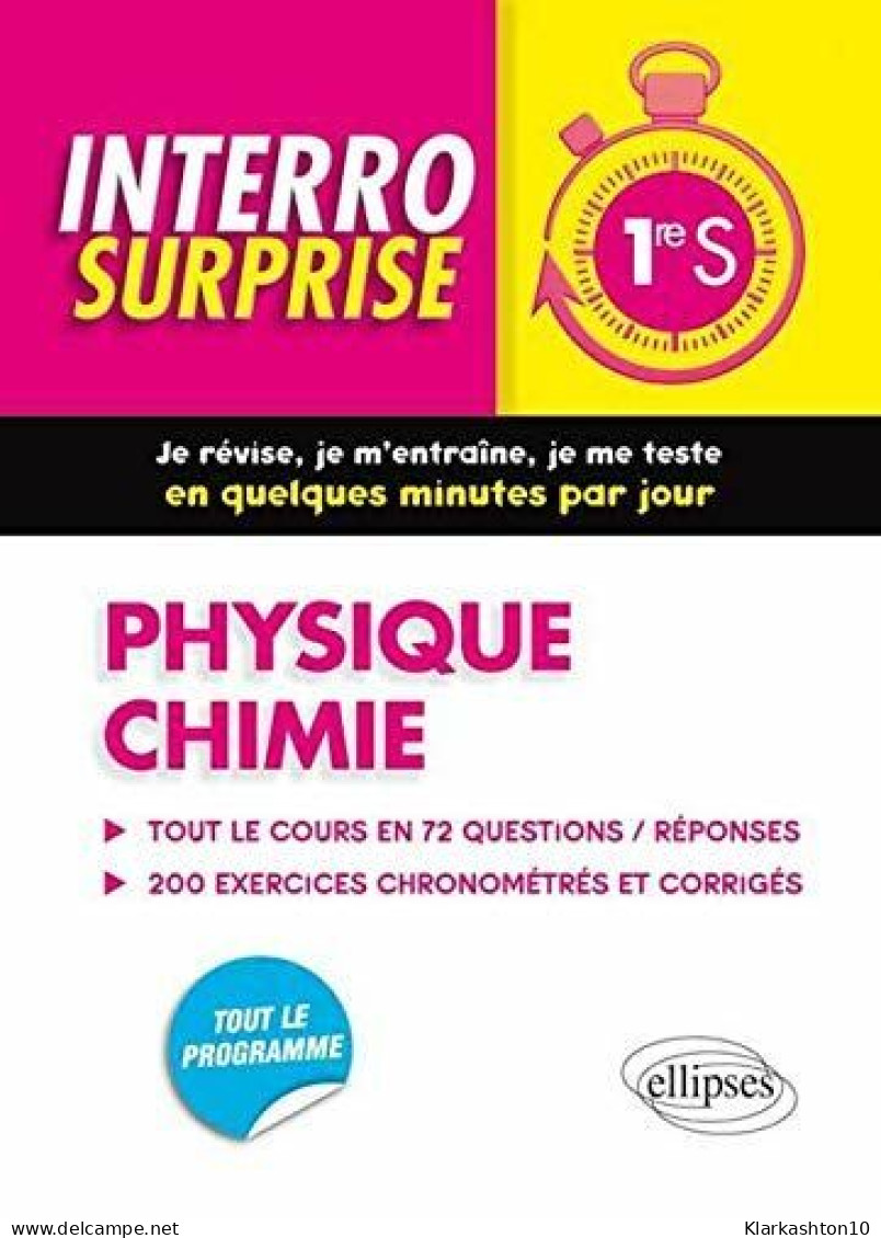 Interro Surprise Physique Chimie Première S - Autres & Non Classés