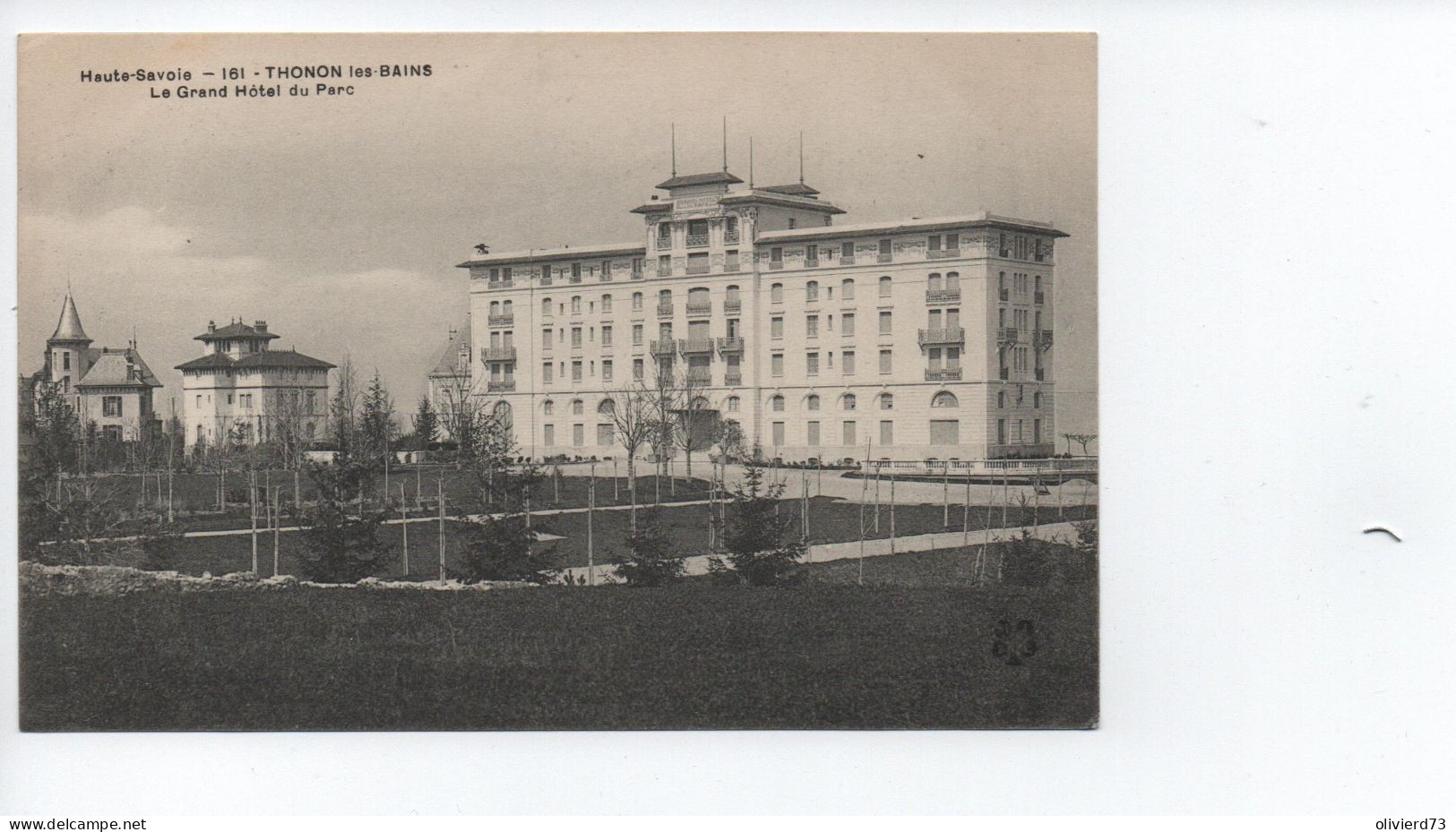 Cpa - 74 - Thonon Les Bains - Grand Hotel Du Parc -  A VOIR - Thonon-les-Bains