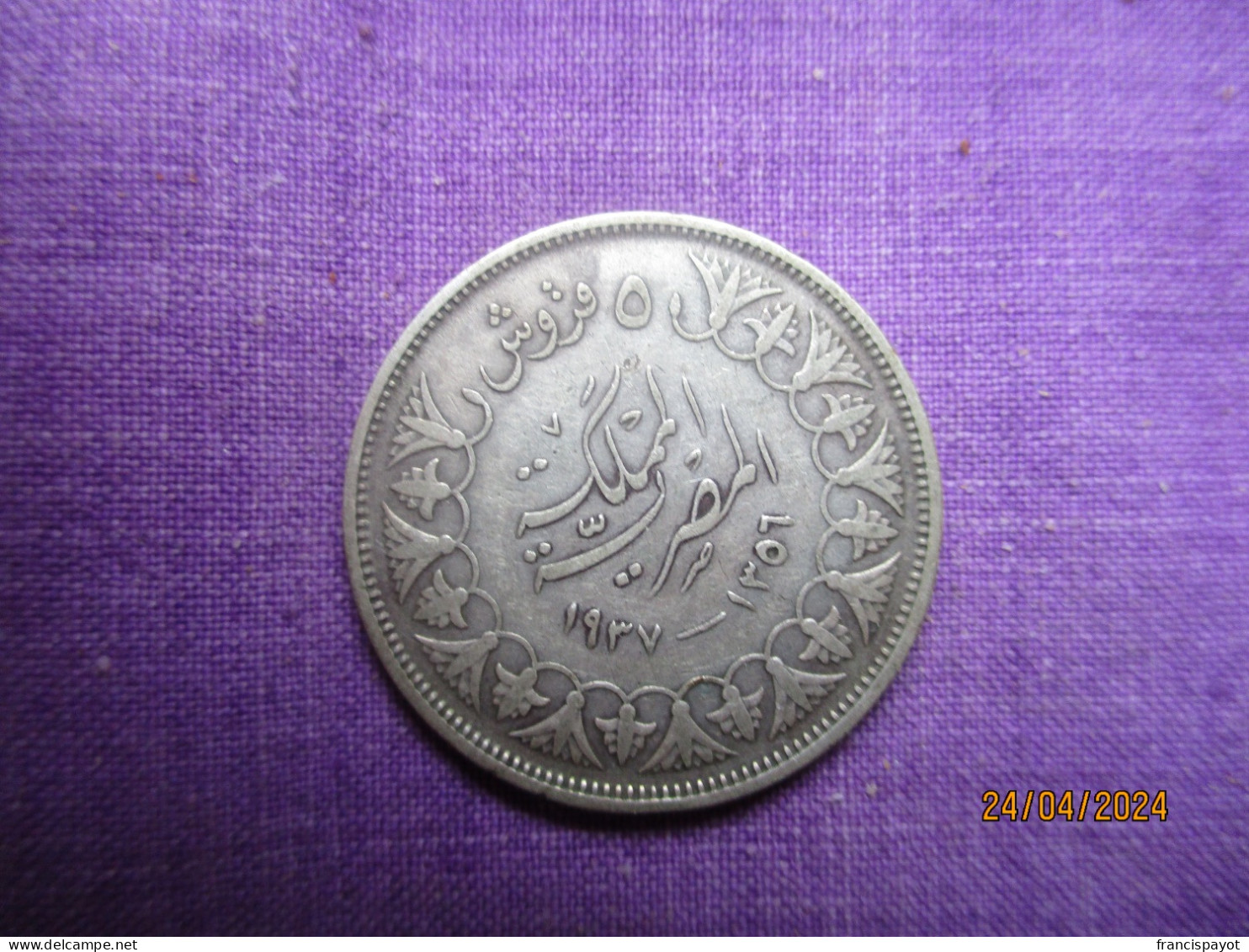 Egypt: 5 Piastres 1937 - Egypte