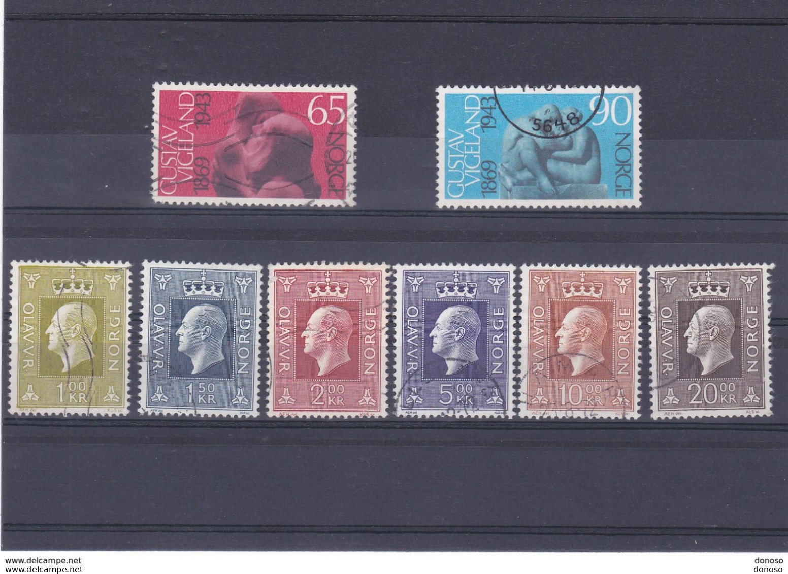 NORVEGE 1969  Yvert 543-544 + 545-550 Oblitéré, Used Cote : 4,50 Euros - Gebraucht