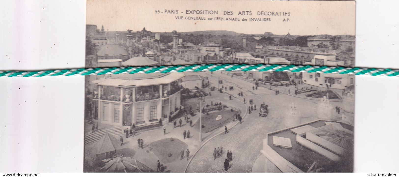 Parijs, Paris, Exposition Des Arts Décoratifs, Vue Generale Sur L'esplanade Des Invalides - Tentoonstellingen