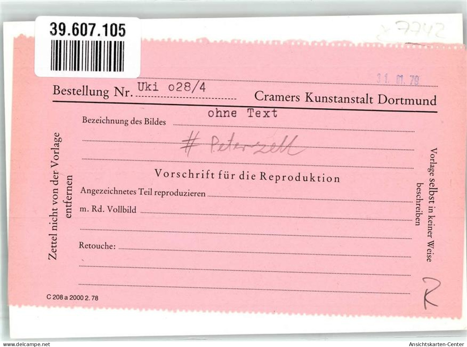 39607105 - Peterzell , Schwarzw - Villingen - Schwenningen