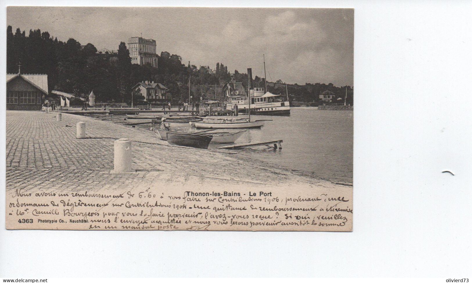 Cpa - 74 - Thonon Les Bains - Le Port  A VOIR - Thonon-les-Bains