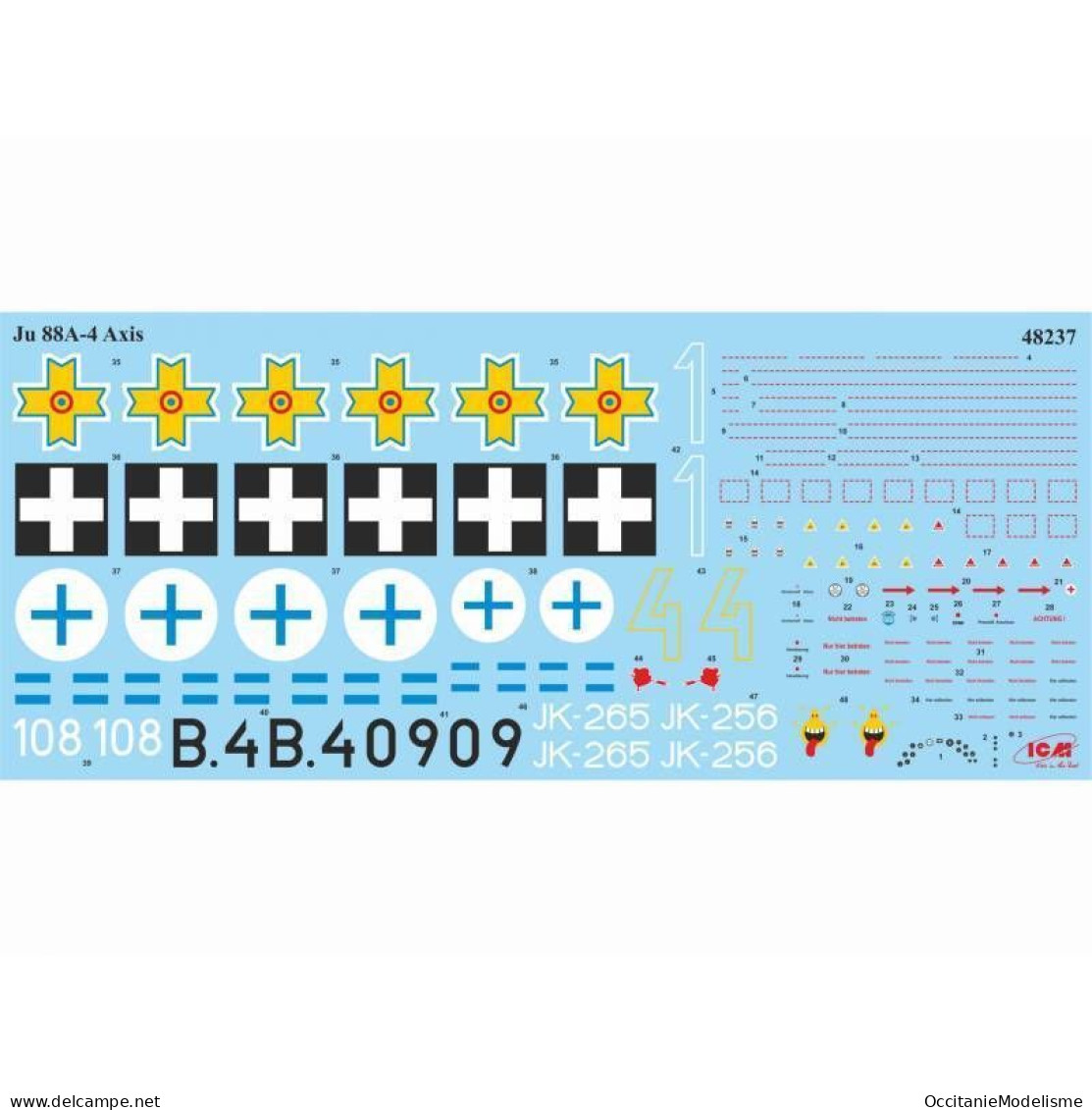 ICM - JU 88A-4 AXIS BOMBER WWII Maquette Kit Plastique Réf. 48237 Neuf NBO 1/48 - Avions