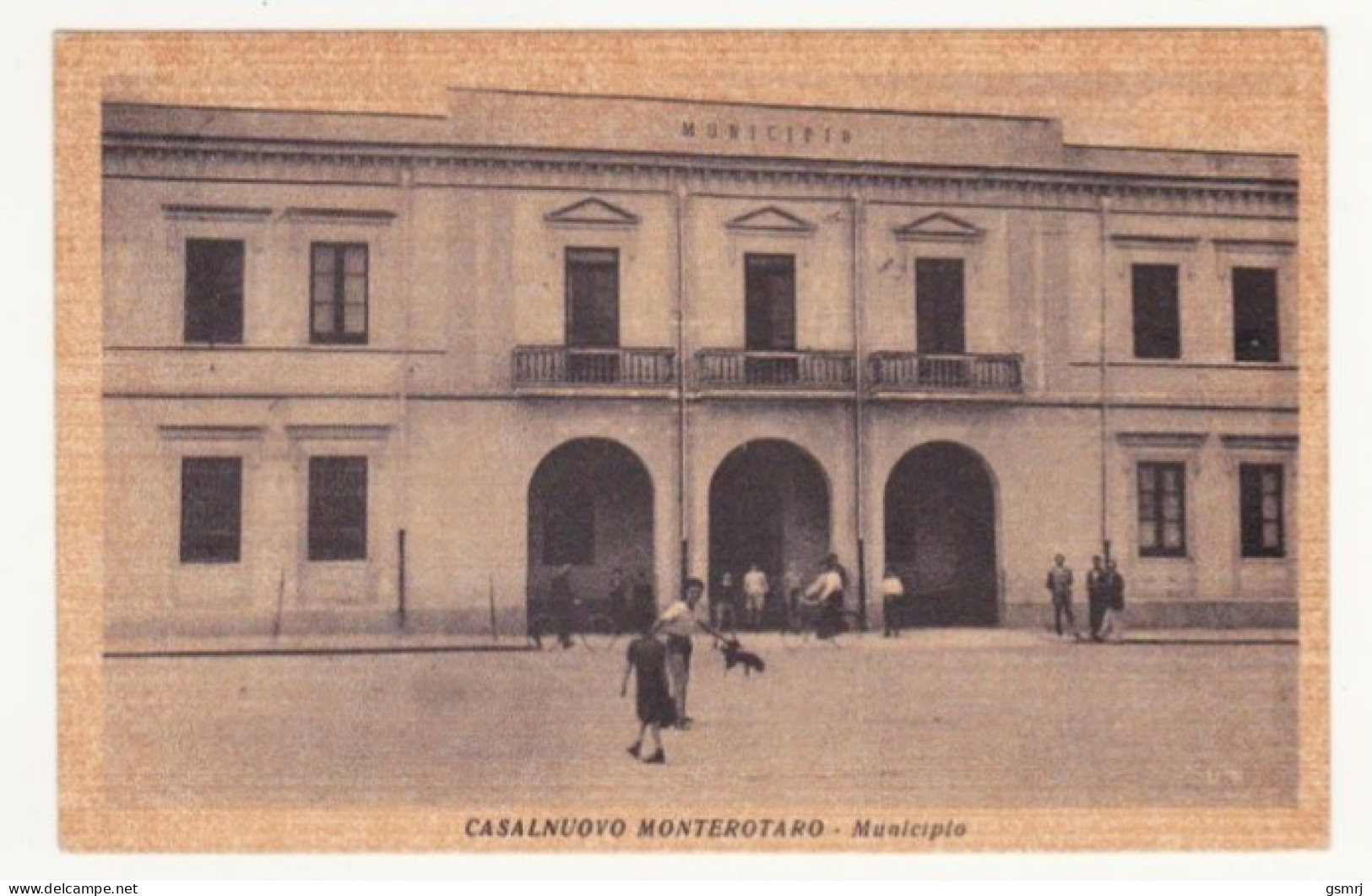 Cartolina - Casalnuovo Monterotaro - Municipio - Foggia. - Foggia