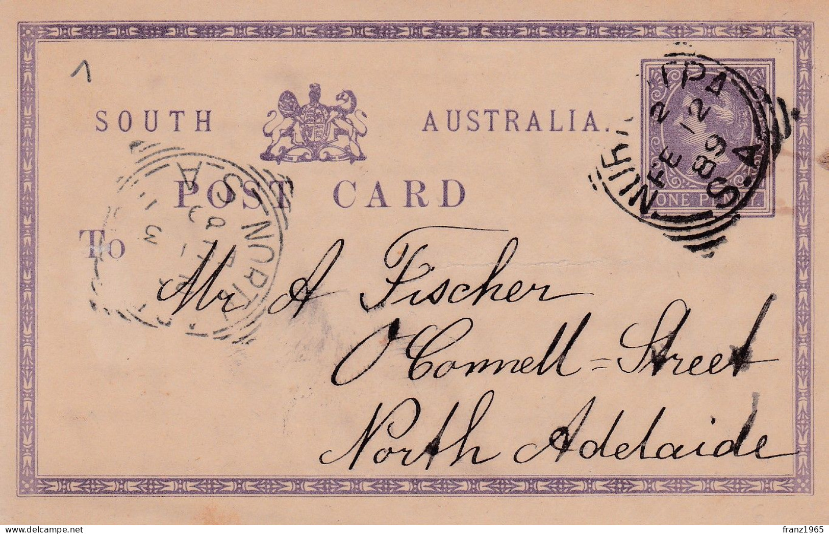 Post Card  - 1889 - Covers & Documents