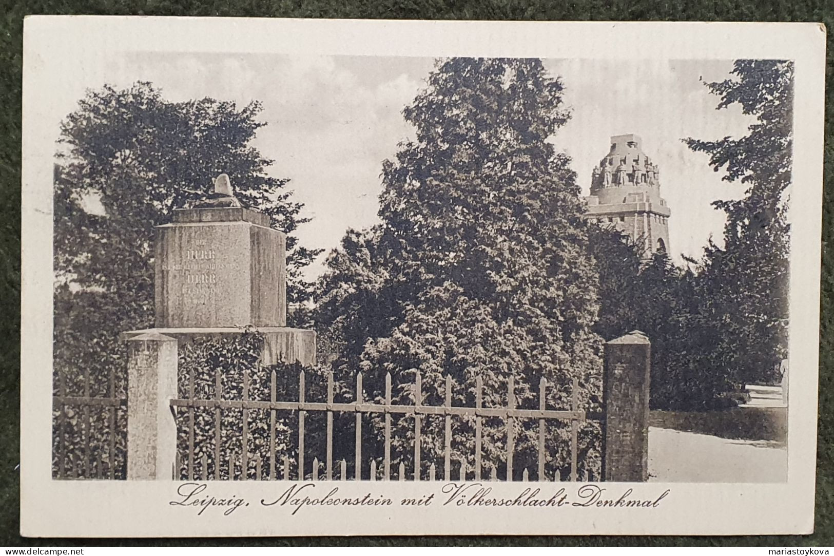 1916. Leipzig. Napoleonstein Mit Völkerschlacht Denkmal. - Leipzig