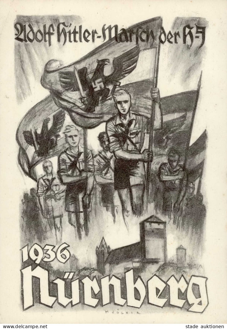 Reichsparteitag WK II Nürnberg (8500) 1936 Adolf Hitler-Marsch Der HJ I-II - War 1939-45