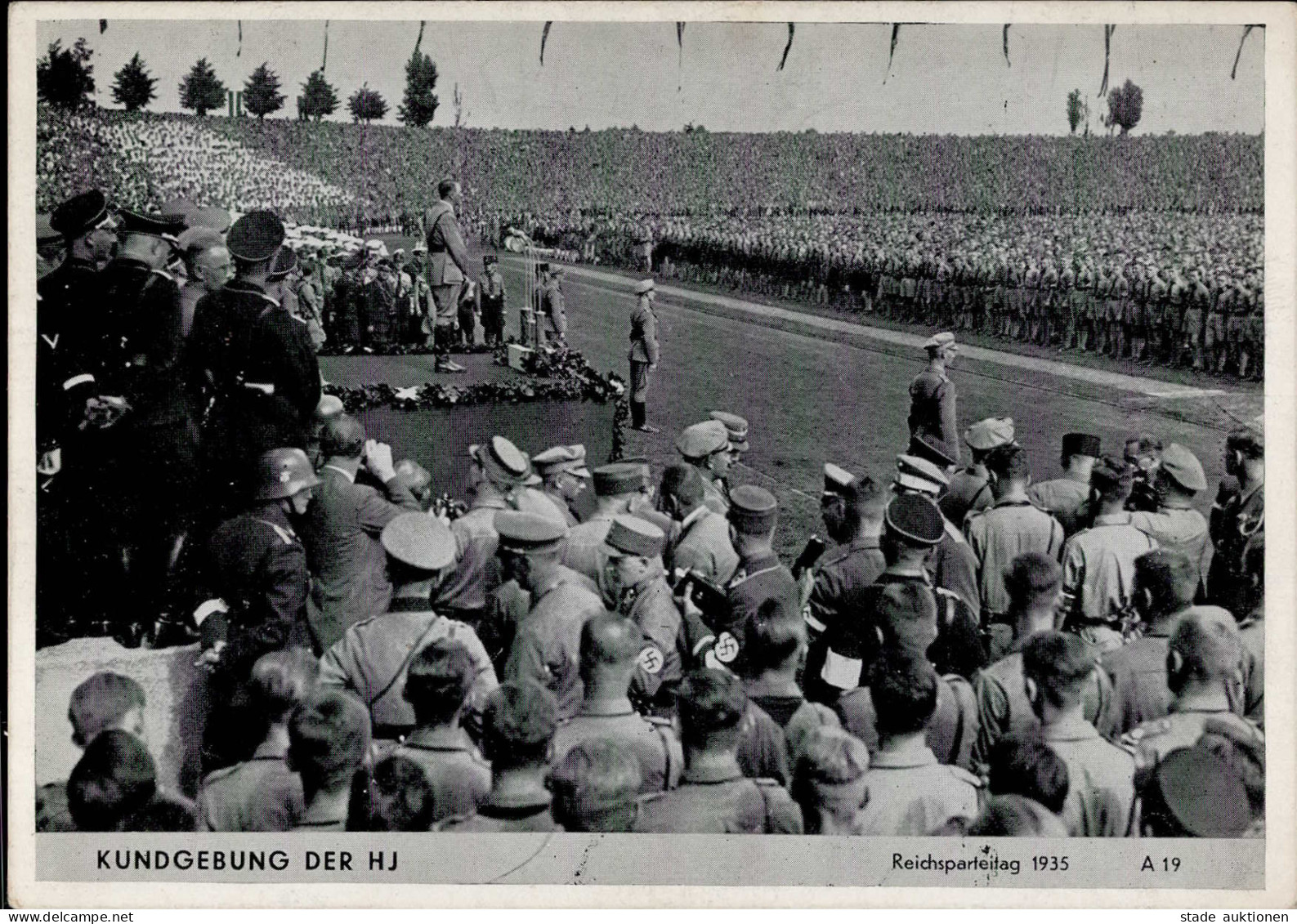 REICHSPARTEITAG NÜRNBERG 1935 WK II - Intra A 19 Kundgebung Der HJ I-II - War 1939-45