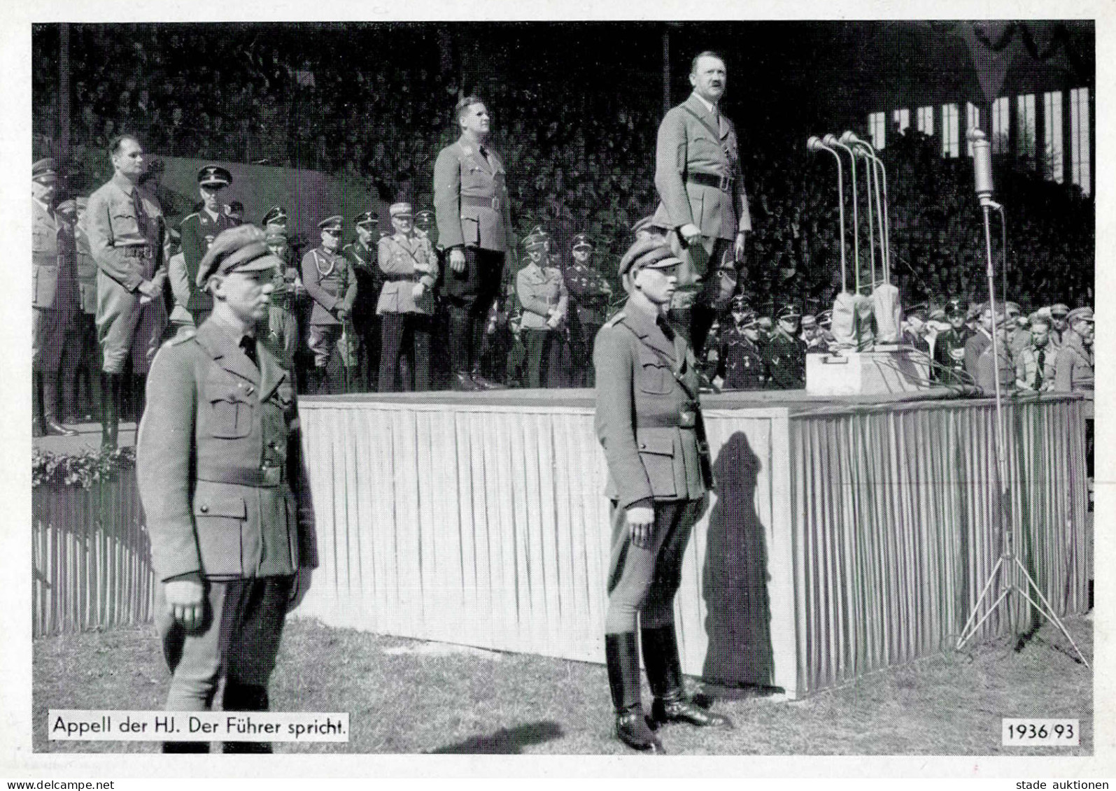 REICHSPARTEITAG NÜRNBERG 1936 WK II - Intra 1936/93 Appell Der HJ Der Führer Spricht I - War 1939-45