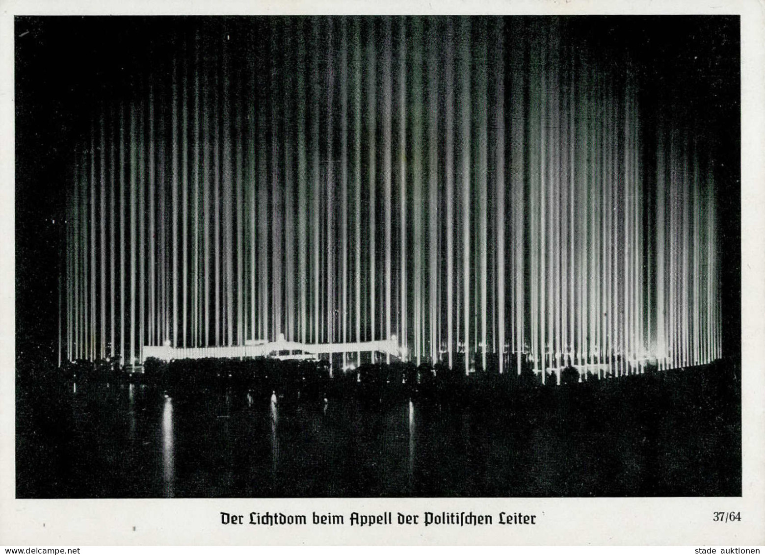 REICHSPARTEITAG NÜRNBERG 1937 WK II - PH 37/64 Der Lichtdom Beim Appell Der Politischen Leiter S-o I - War 1939-45