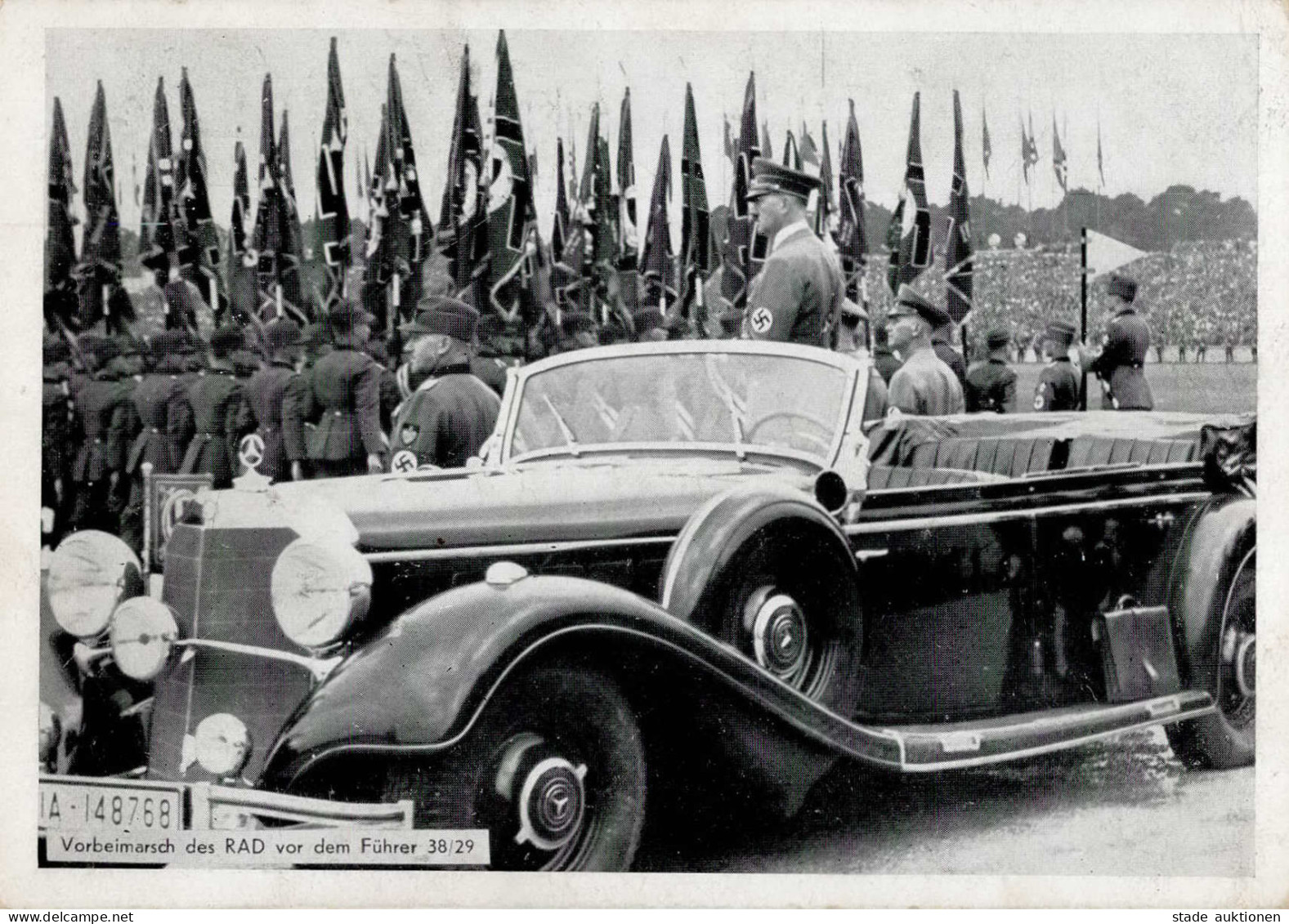 REICHSPARTEITAG NÜRNBERG 1938 WK II - Intra 38/29 Vorbeimarsch Des RAD Vor Dem Führer S-o I - War 1939-45