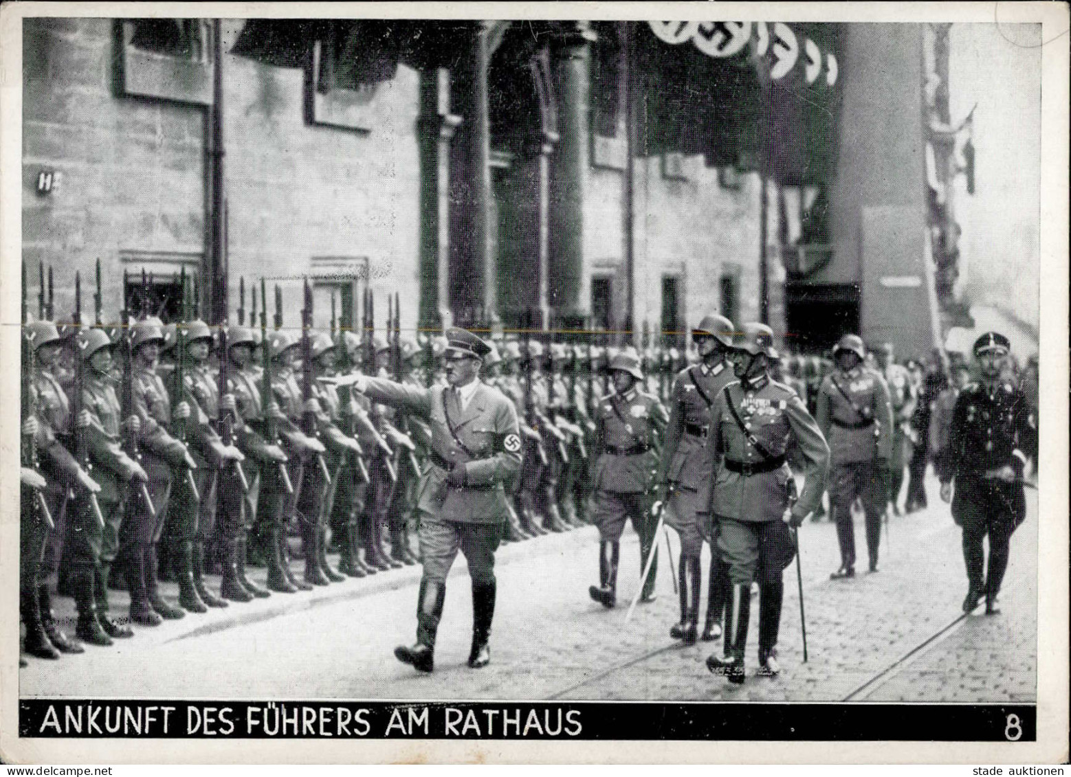 REICHSPARTEITAG NÜRNBERG WK II - Intra 8 Ankunft Des Führers Am Rathaus Mit SS HIMMLER I - War 1939-45