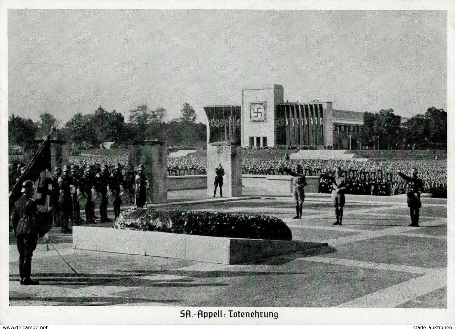 REICHSPARTEITAG NÜRNBERG WK II - PH SA-Appell Totenehrung I - War 1939-45