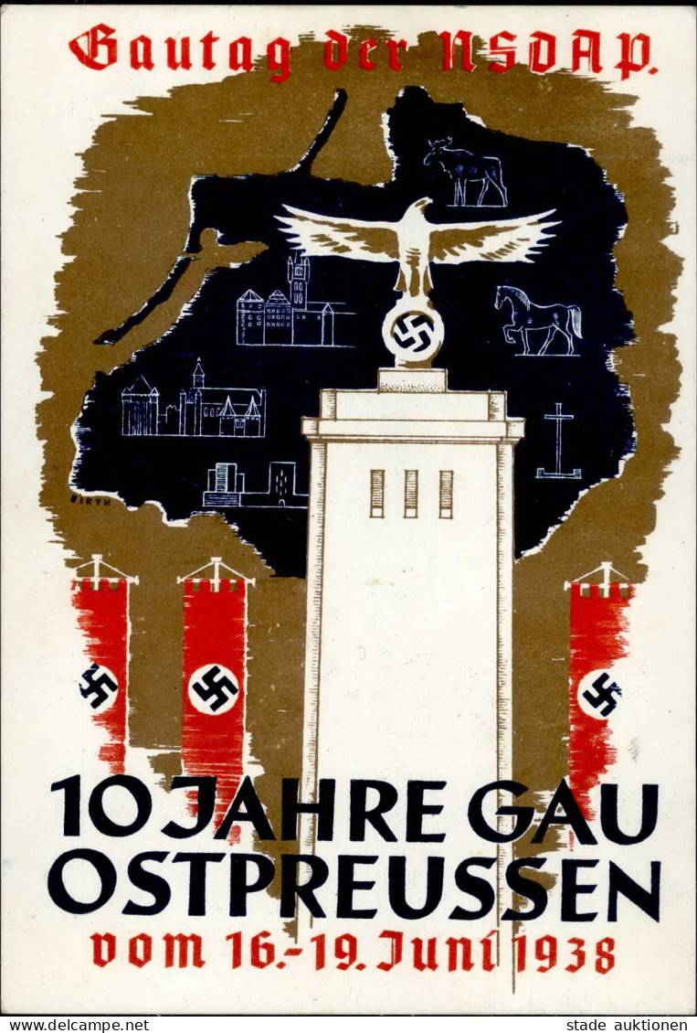 KÖNIGSBERG,Ostpreußen WK II - GSK PP 127 GAUTAG Der NSDAP 1938 I - War 1939-45