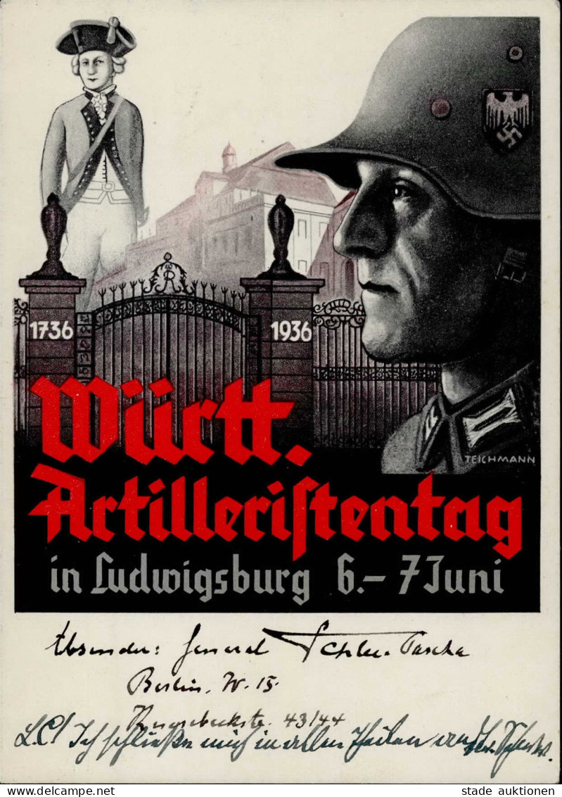 LUDWIGSBURG WK II - WÜRTT. ARTILLERIISTENTAG 1936 I - War 1939-45