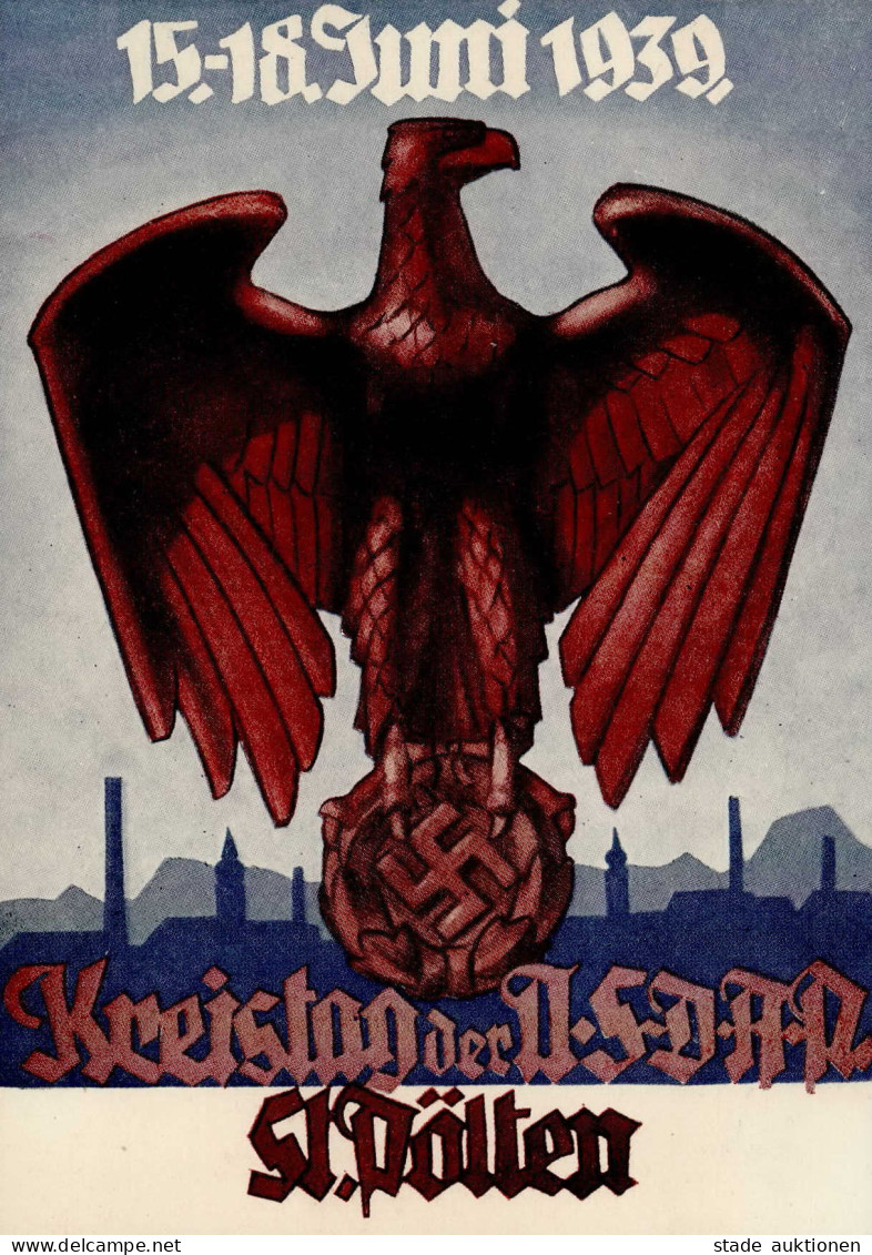 ST.PÖLTEN,Österreich WK II - KREISTAG Der NSDAP Mit S-o I - War 1939-45