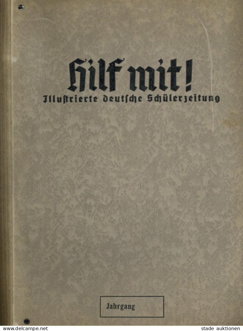 WK II HJ Einband Mit 11 Zeitschriften Hilf Mit Illustrierte Deutsche Schülerzeitung 1934-35 Hrsg. N.S. Lehrverband II - Guerre 1939-45