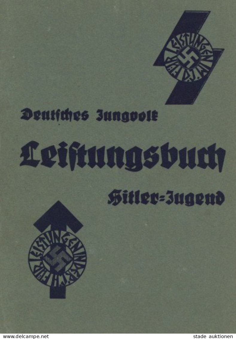 WK II HJ Leistungsbuch Deutsches Jungvolk, Ohne Einträge Und Sehr Gut Erhalten I-II - Guerre 1939-45