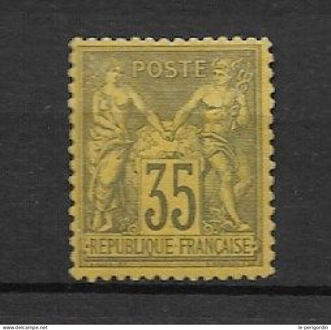 France  No 93 , Type 2 , Neuf , ** , Sans Charniere , Superbe . - 1876-1898 Sage (Tipo II)