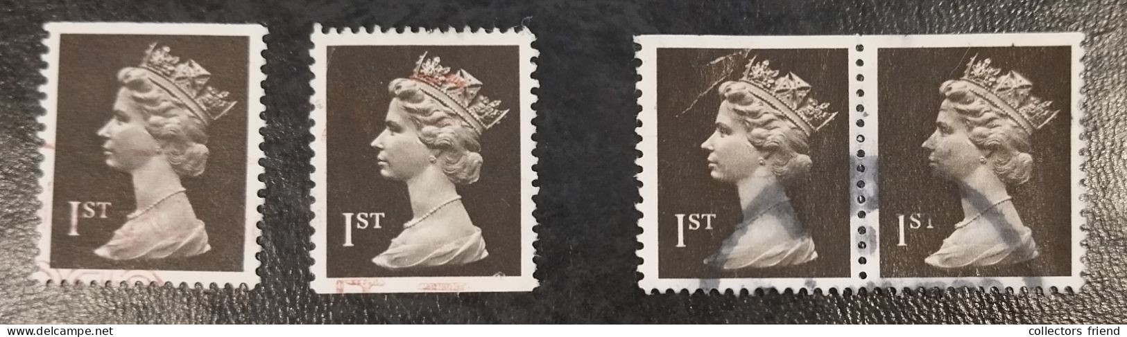 Grande Bretagne - Great Britain - Großbritannien - Elizabeth II - 1989 -  YT 1395 Imp. Bottom + Top + Top (pair) - Used - Machin-Ausgaben