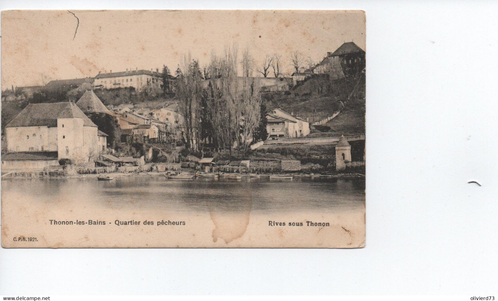 Cpa - 74 - Thonon Les Bains - Quartier Des Pecheurs -  A VOIR - Thonon-les-Bains