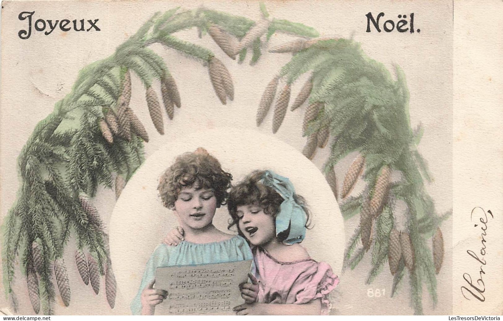 FETES - VOEUX - Noël - Joyeux Noël - Enfants - Garçon - Fille - Colorisé - Carte Postale Ancienne - Autres & Non Classés