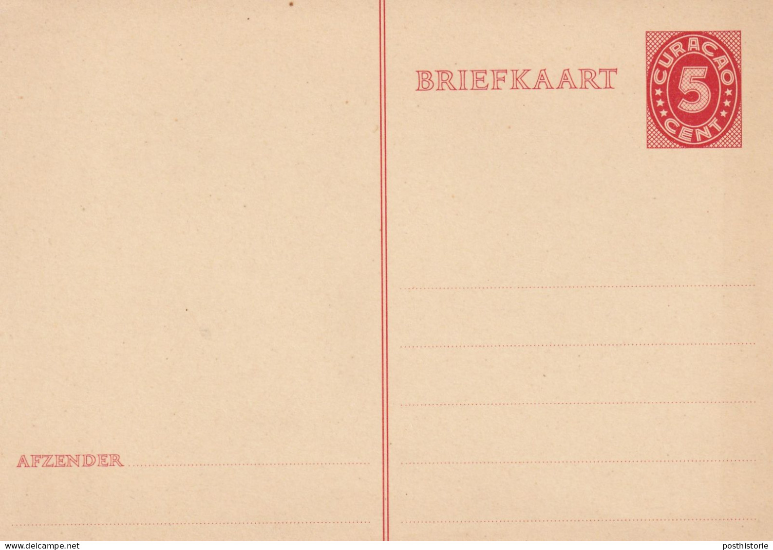 5 Verschillende Ongebruikte Briefkaarten Curacao - Material Postal