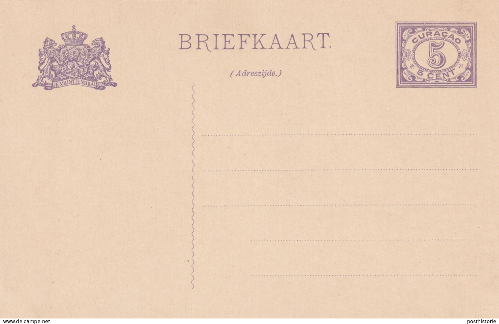 5 Verschillende Ongebruikte Briefkaarten Curacao - Material Postal