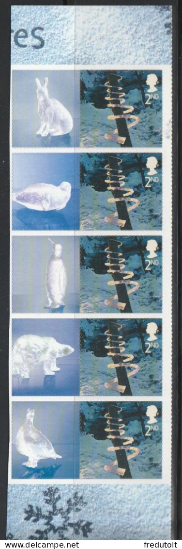 GRANDE BRETAGNE - N°2502a X5 ** (2003) Noël (personnalisée) - Unused Stamps