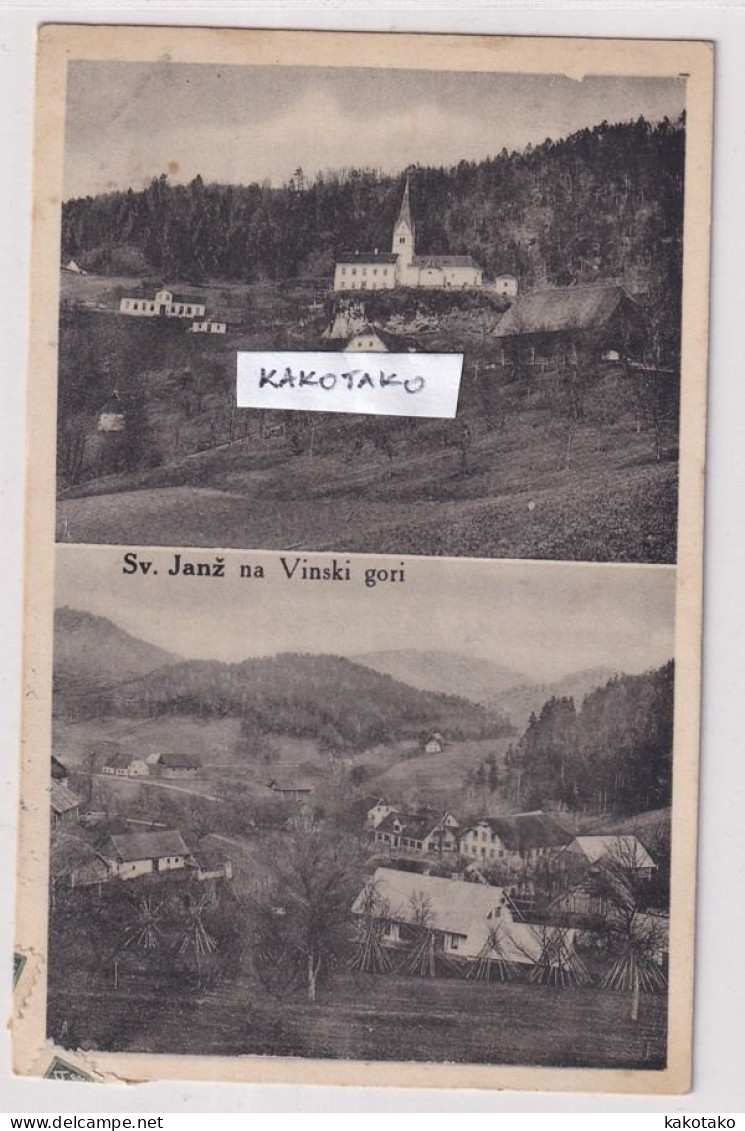 SV.JANZ NA VINSKI GORI , Slovenia , Old Postcard , Travelled - Slovenië