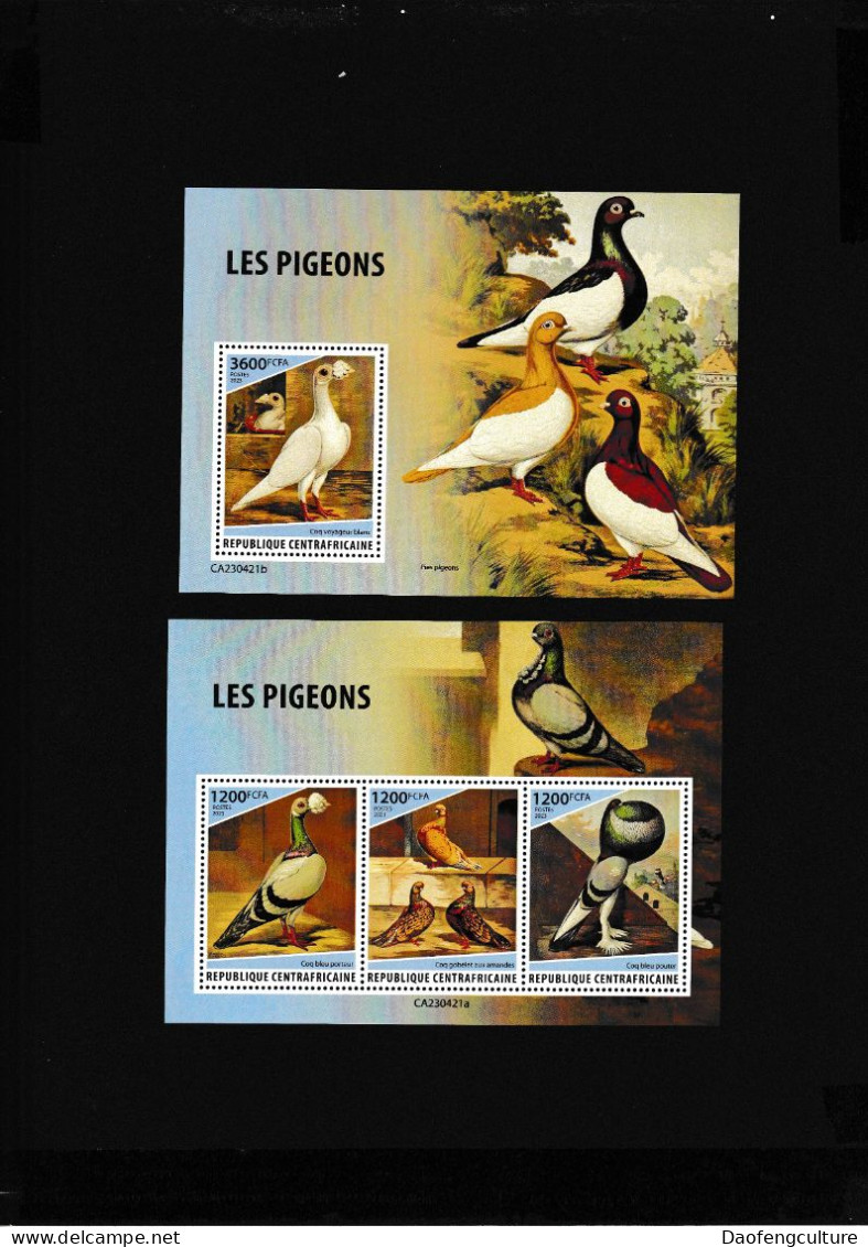 Central African Republic 2023 Pigeons - Repubblica Centroafricana