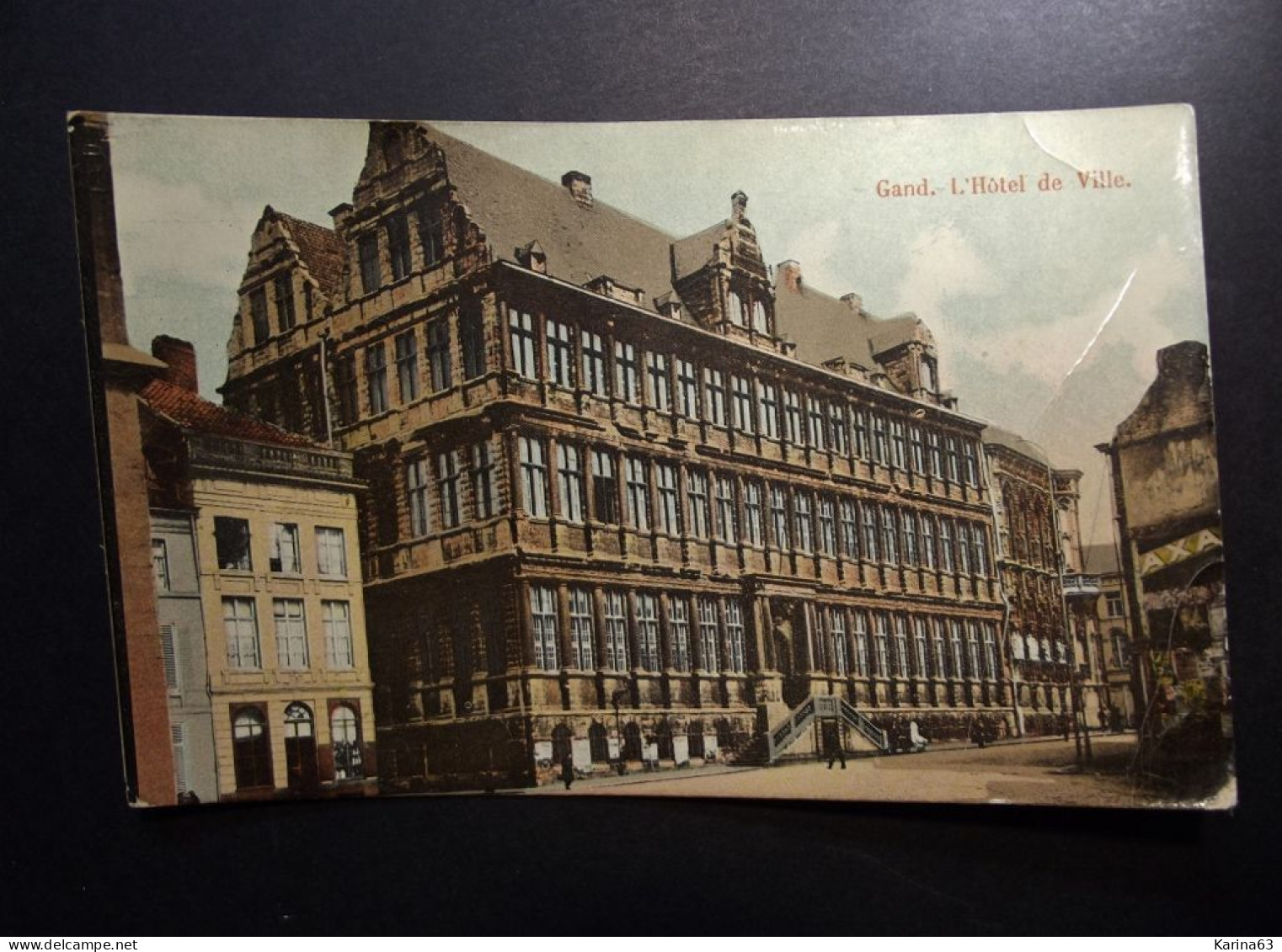 België - Belgique - CPA  - Gand - Gent - L Hotel De Ville - Stadhuis - Used Gand Sud Depart 1910 Vers France - Gent