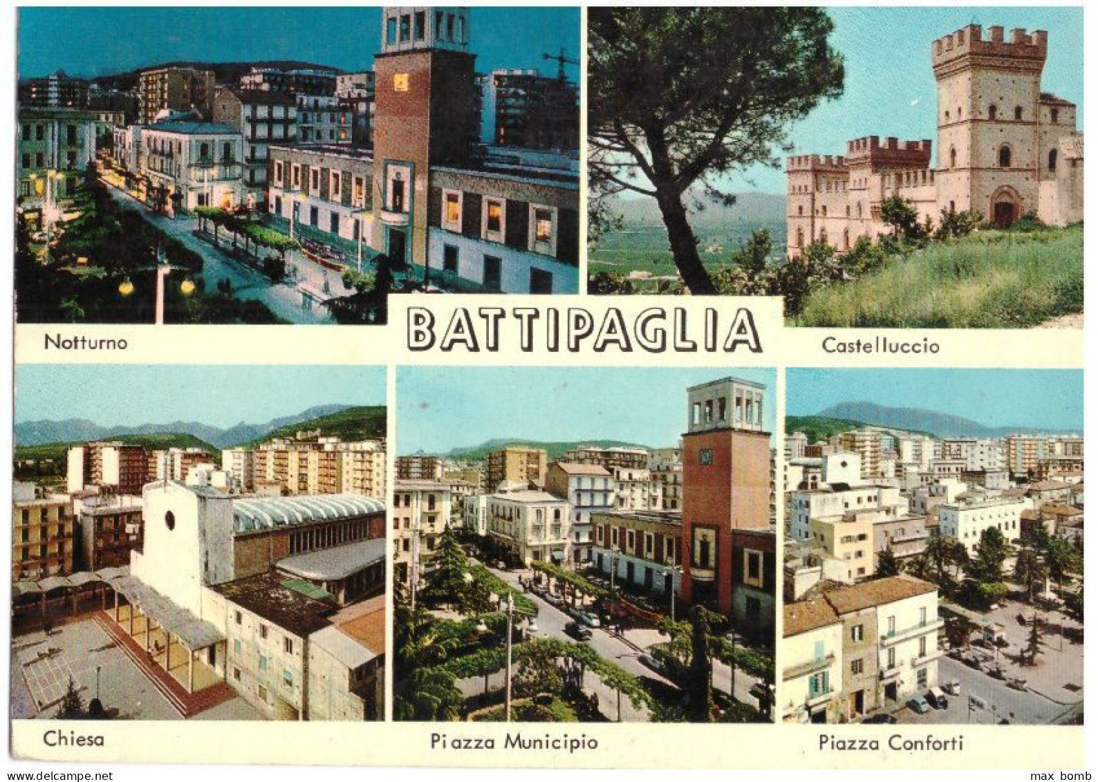 BATTIPAGLIA 4 -- SALUTI DA   SALERNO - Battipaglia