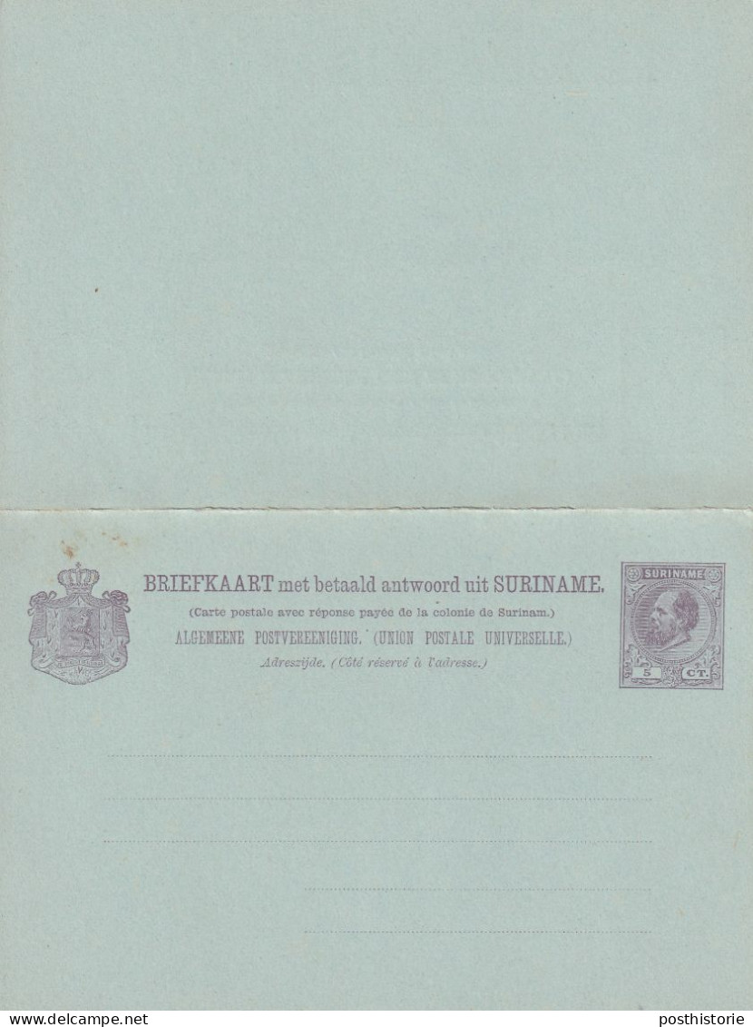 4 Verschillende Ongebruikte Briefkaarten Suriname - Material Postal