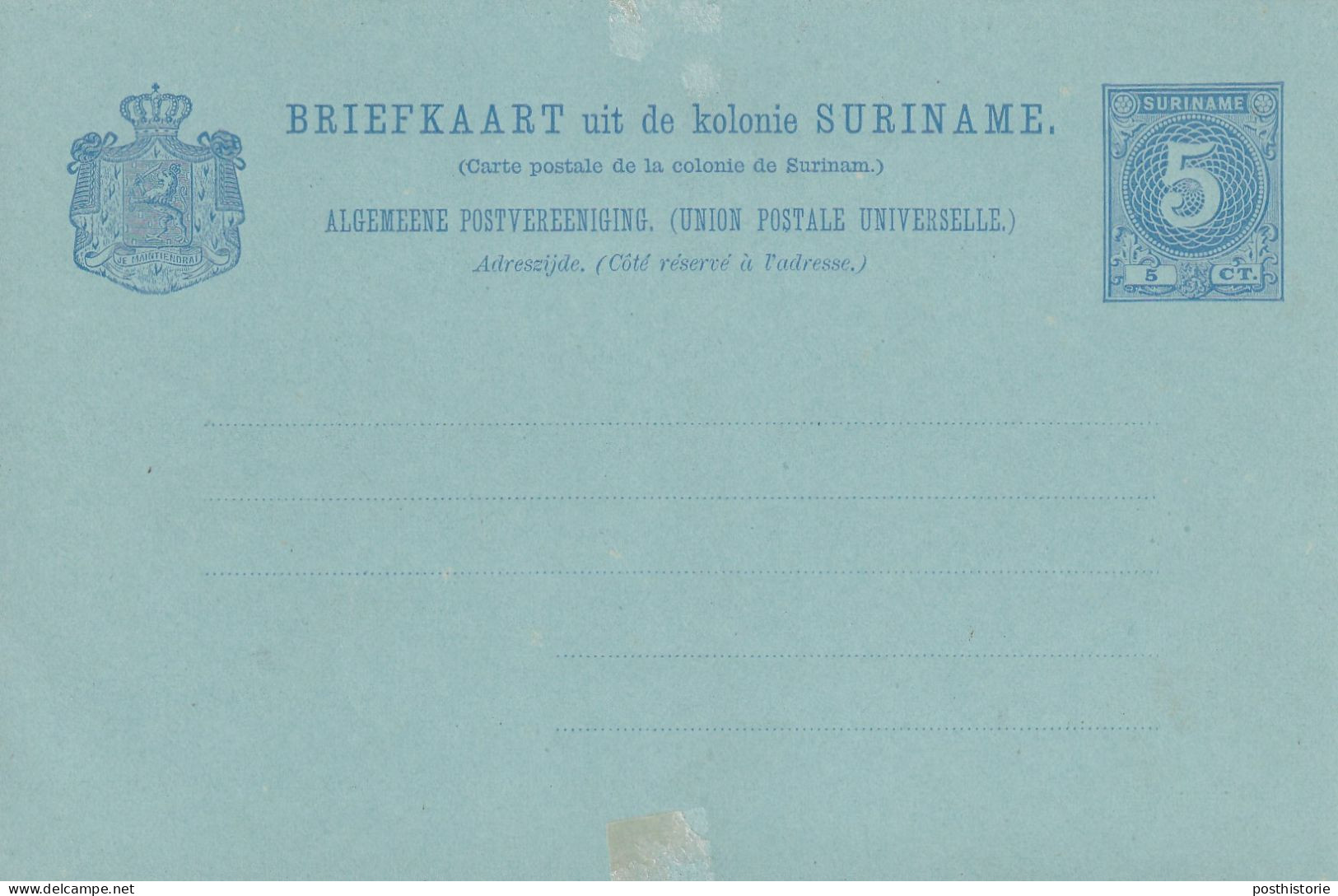 4 Verschillende Ongebruikte Briefkaarten Suriname - Material Postal