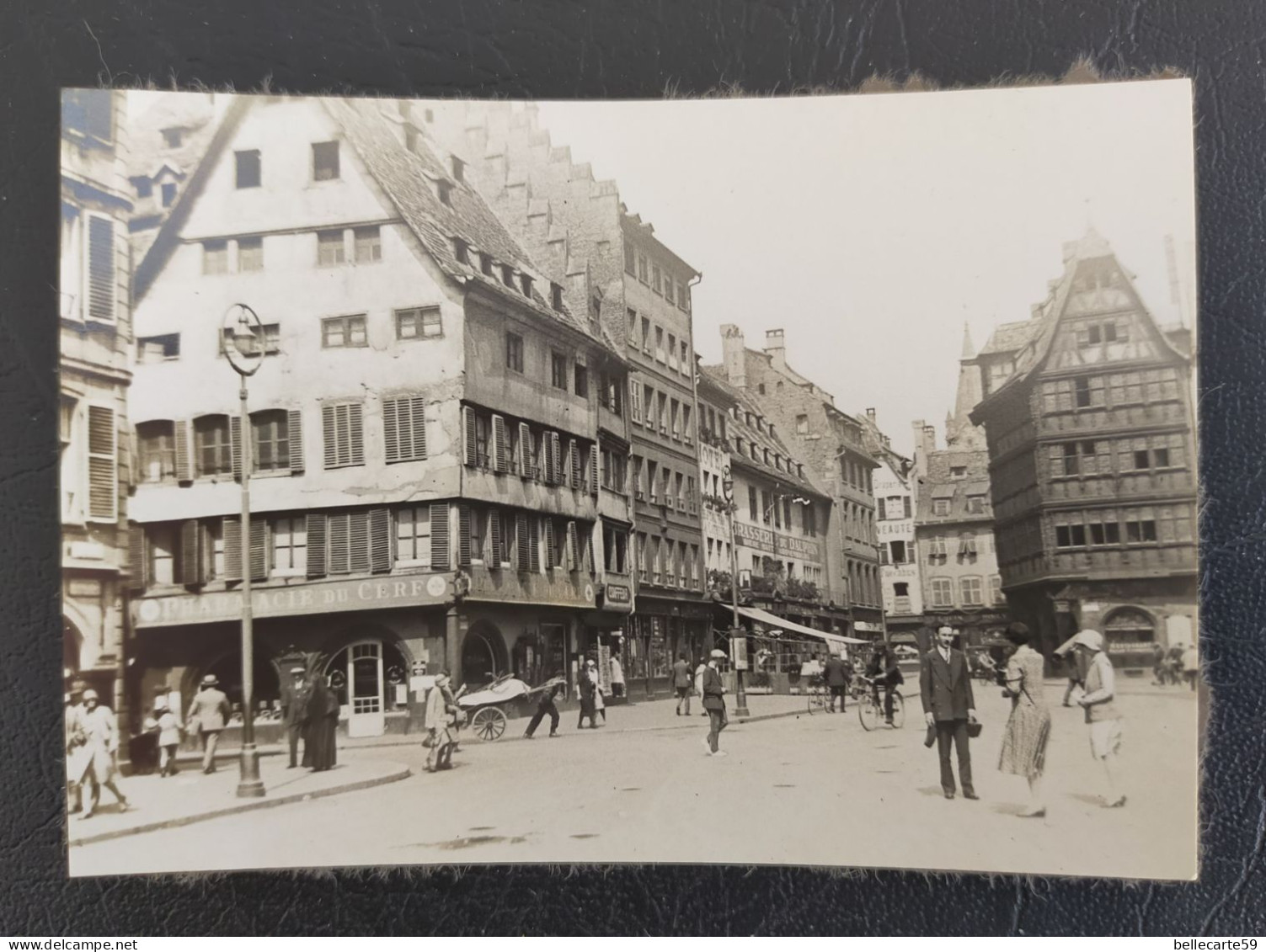 Ancienne Photo Strasbourg La Pharmacie Du Cerf - Luoghi