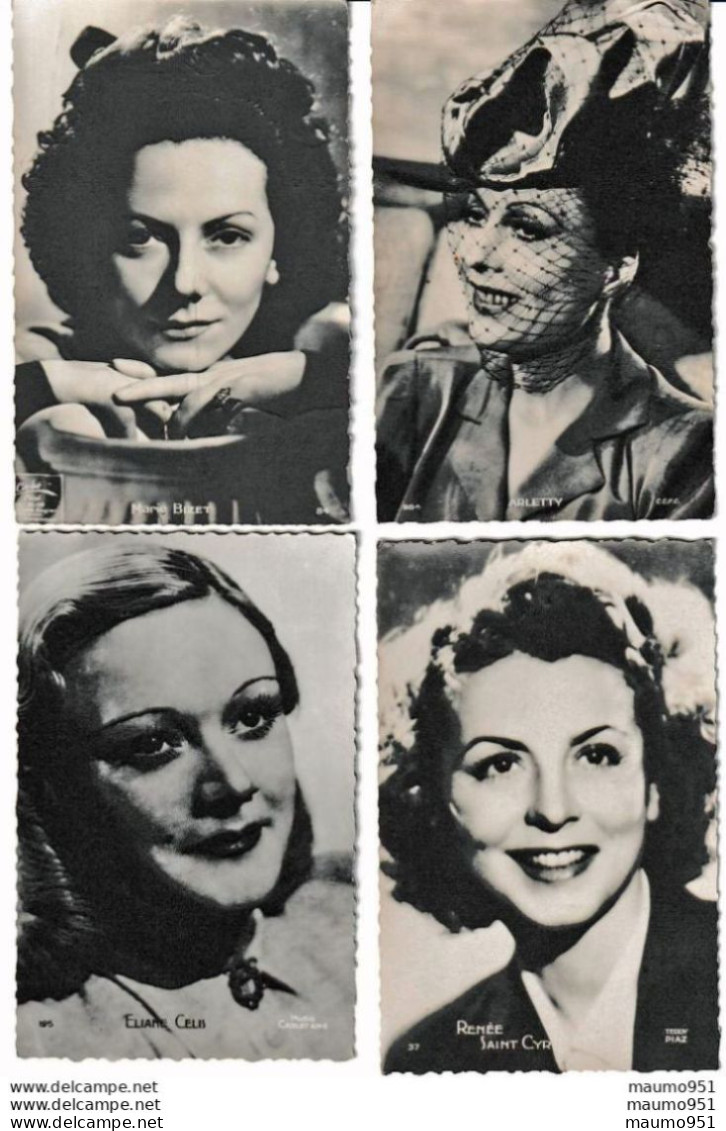 ACTEURS - ACTRICES - Lot De 4 Cartes N° 43 - Artistas