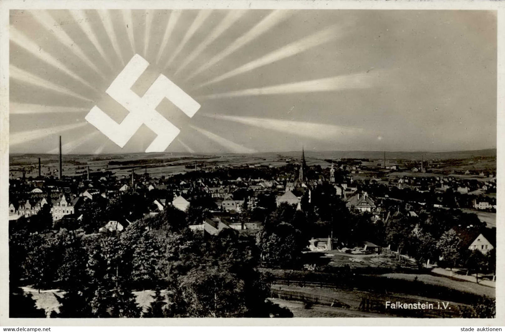 WK II Aufgehende Sonne Falkenstein / Vogtland I-II - War 1939-45