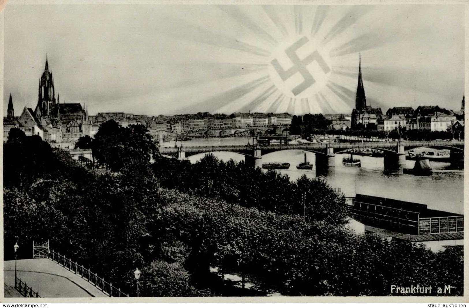 WK II Aufgehende Sonne Frankfurt / Main I-II - War 1939-45