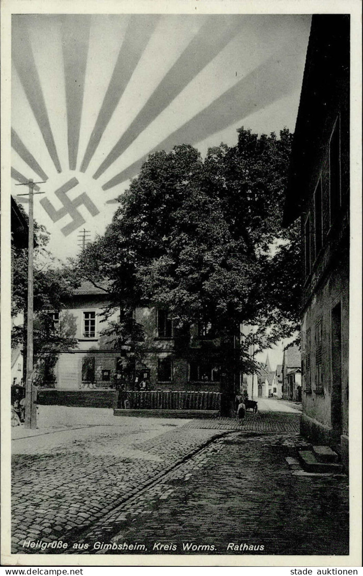 WK II Aufgehende Sonne Gimbsheim Kr. Worms I-II - Weltkrieg 1939-45
